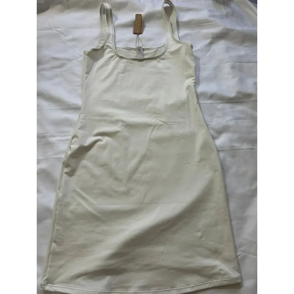 Skims NWT Swim Tank Dress Ivory Size Medium